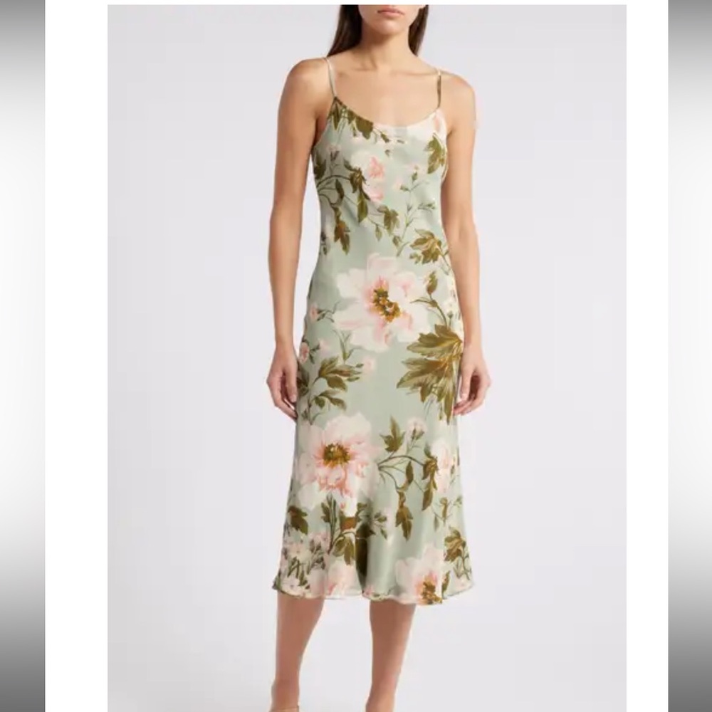 Reformation Floral Slip Dress M